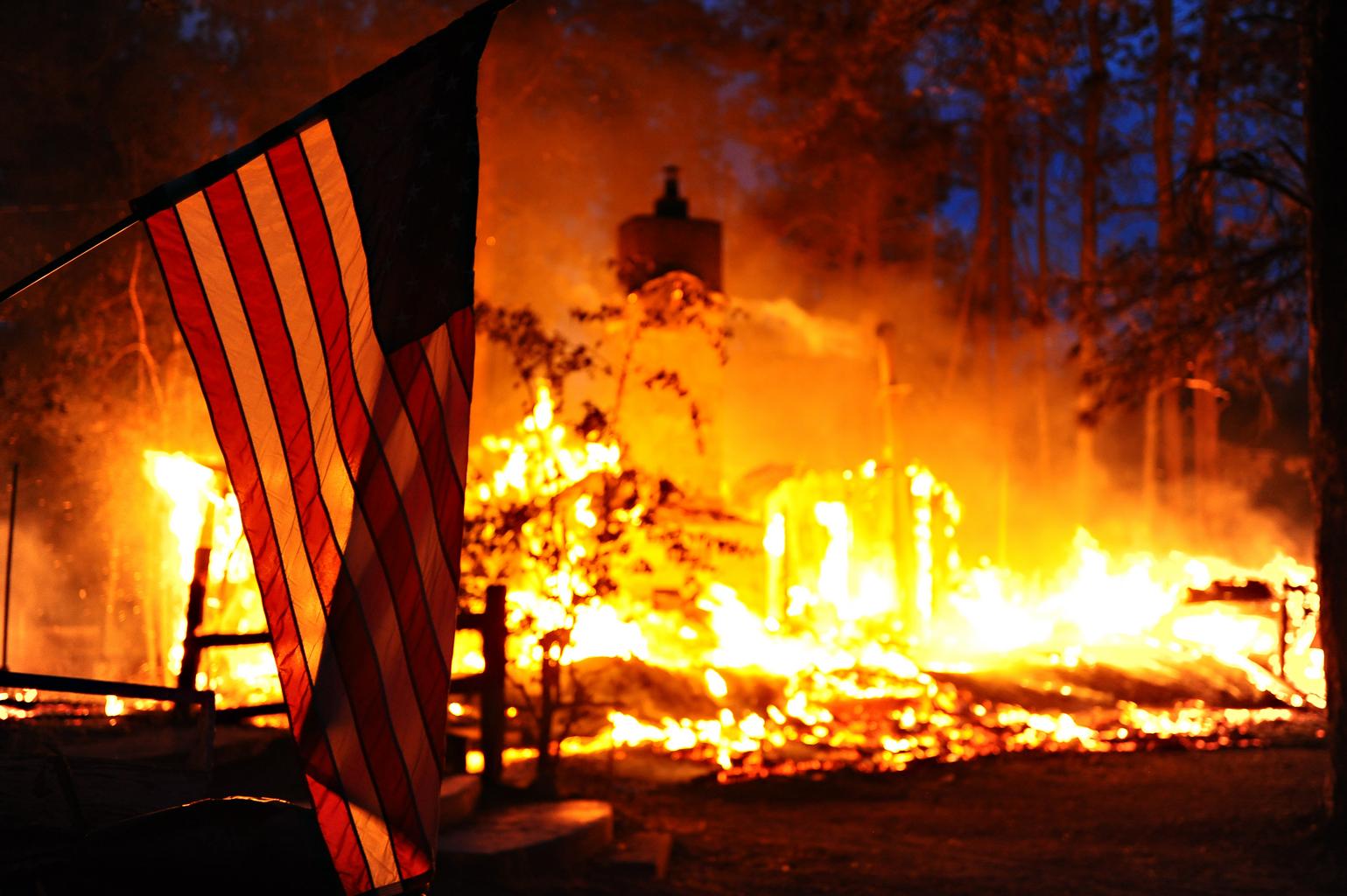 New Burning flag