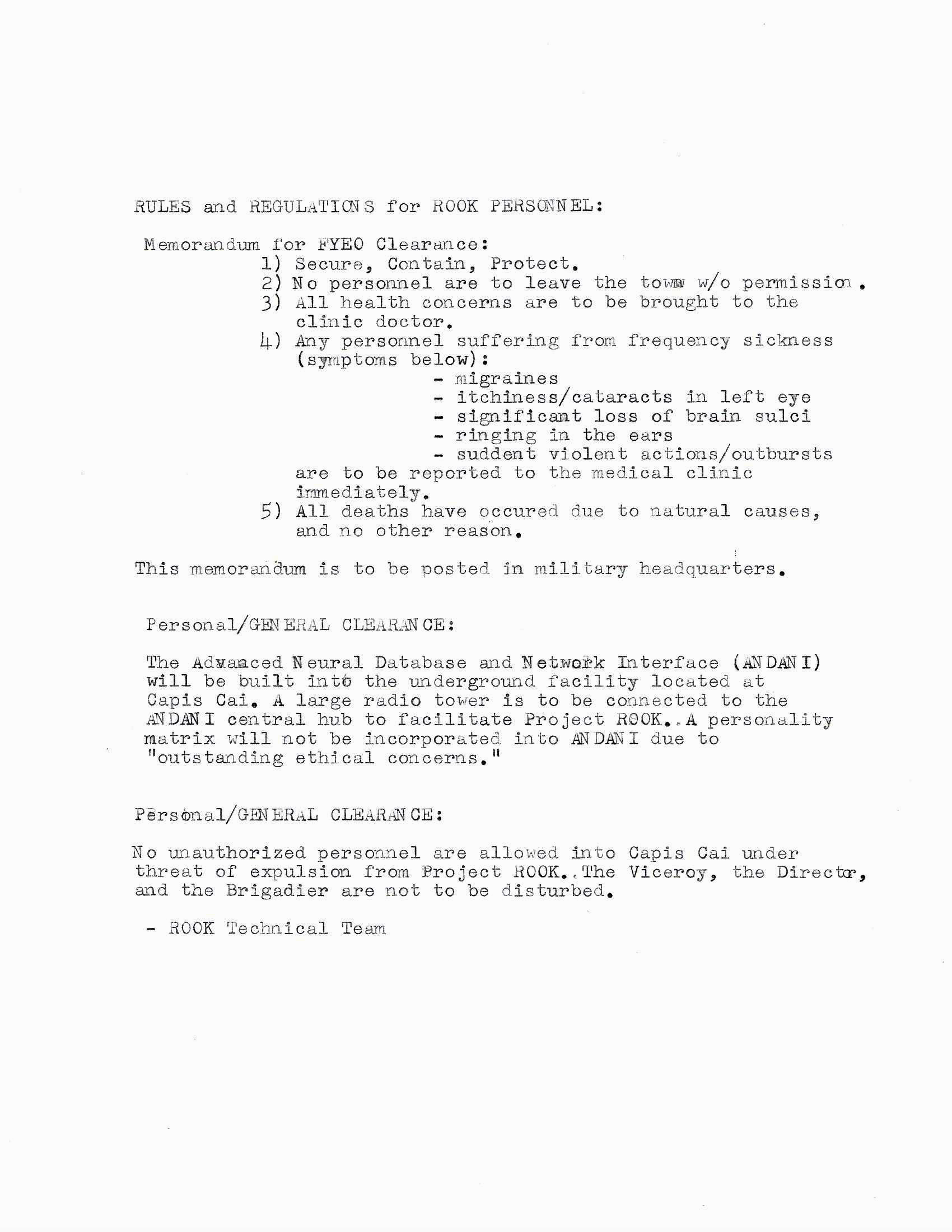 memorandum